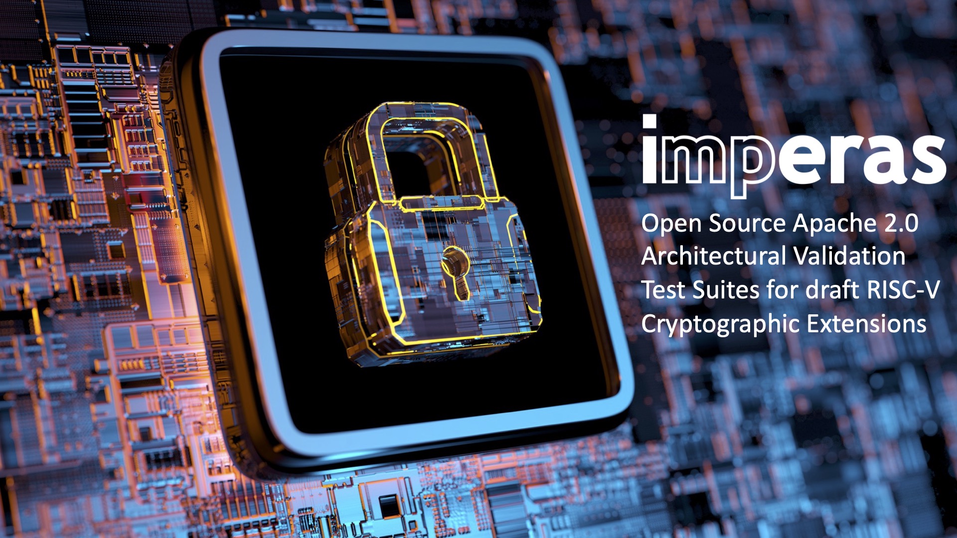 Imperas Open Source Apache 2.0 Architectural Validation Test Suites for draft RISC-V Cryptographic Extensions