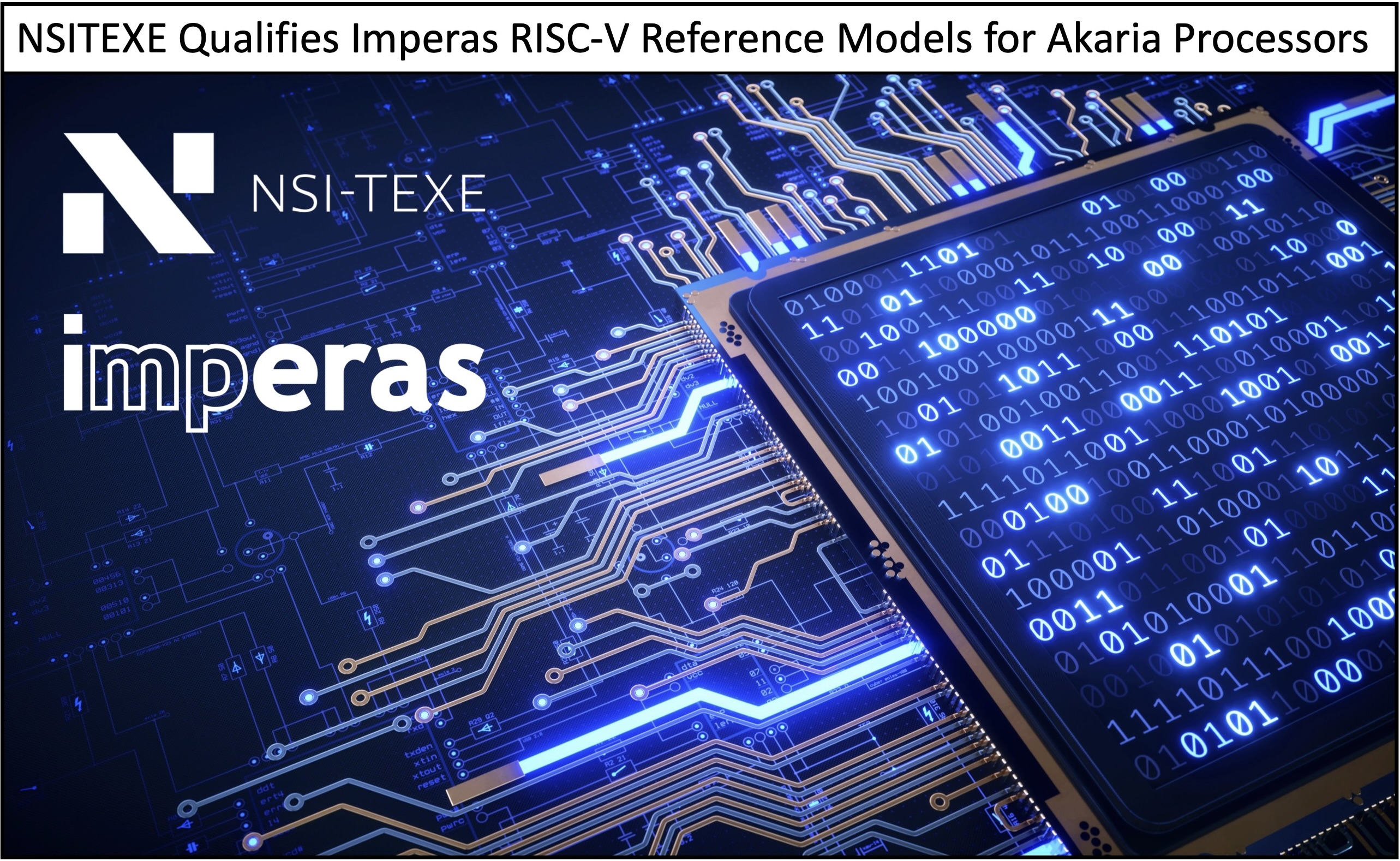 NSITEXE Qualifies Imperas RISC-V Reference Models for Aquaria Processors